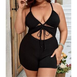 SHEIN Black Cutout Bikini Set